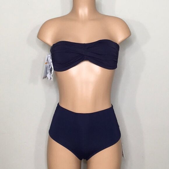 Anne Cole multi-way navy bikini. S/XS. NWT - Picture 4 of 16